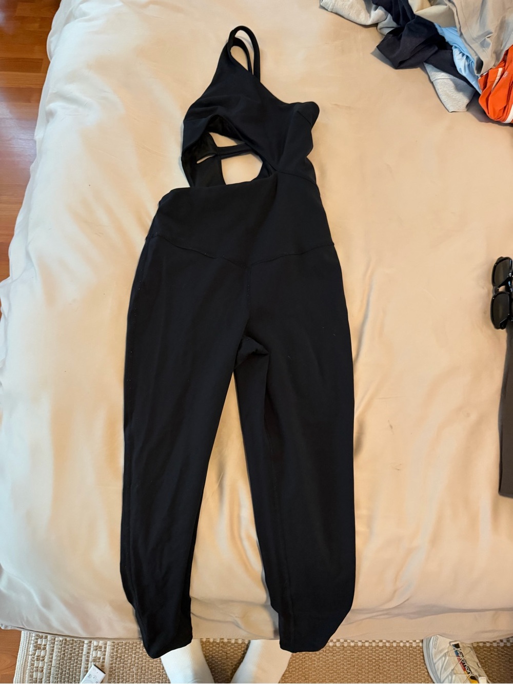 FP Movement by Free People Black Cutout Active Jumpsuit